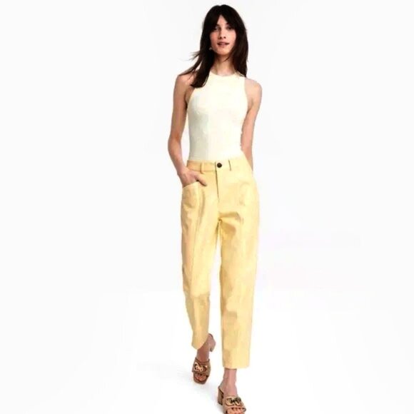 a new day Pants - A New Day High-Rise Faux Leather Ankle Trousers